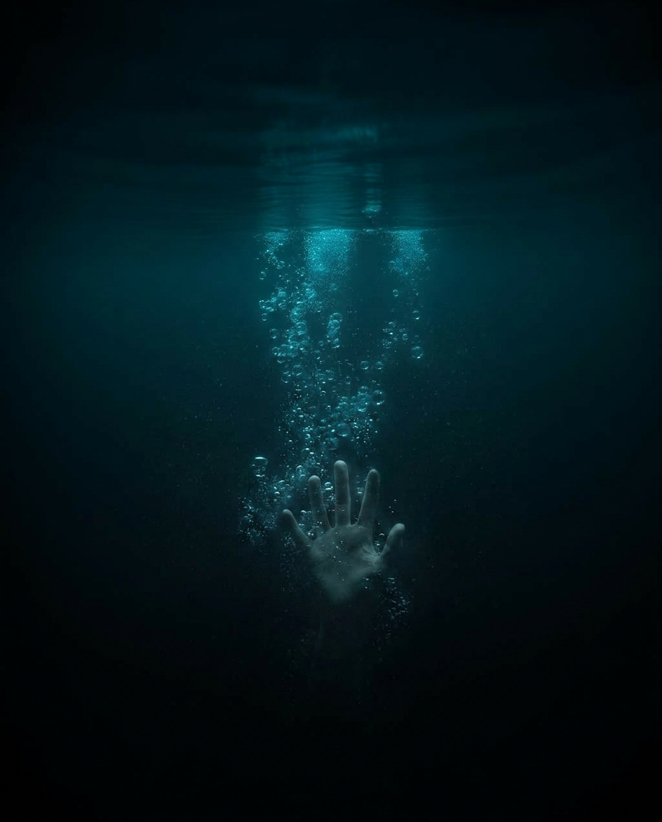 Dark water with rising bubbles — cover reveal for The Accessory coming soon